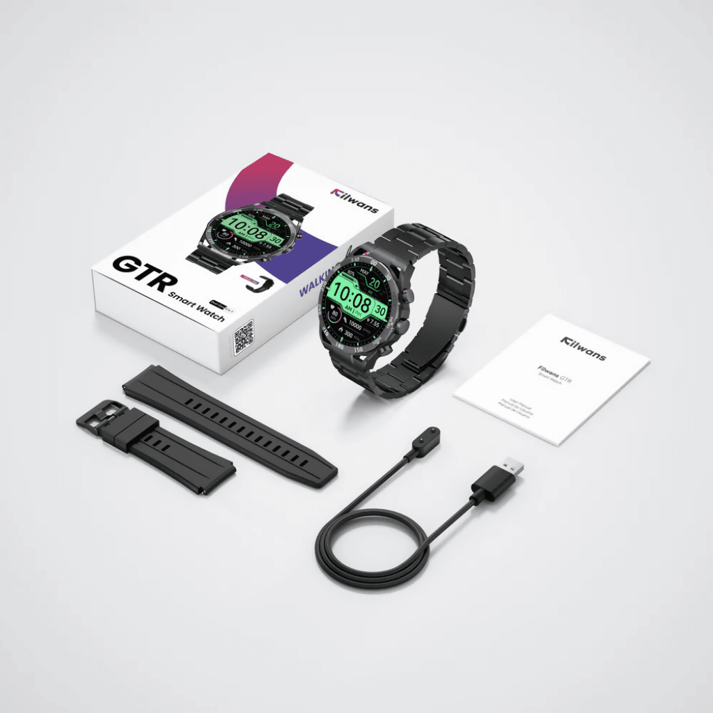 Smartwatch Filwans GTR Negro + Audífonos G-tide L21 Negro — imagen 7