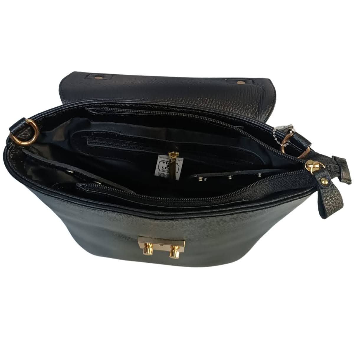Bolsa Mochila Mariconera Para Dama De Piel Roxana — imagen 9