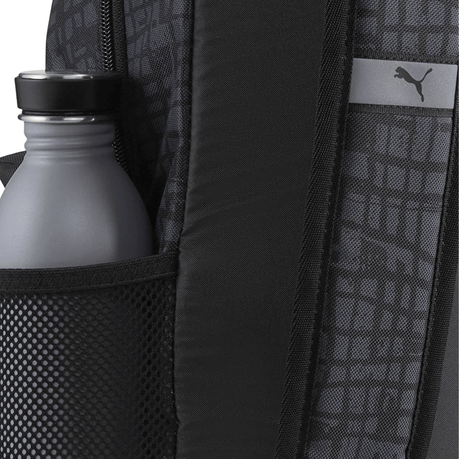 Mochila Puma Phase Hombre Negro Escolar Bolsillo lateral Caballero 20L — imagen 4