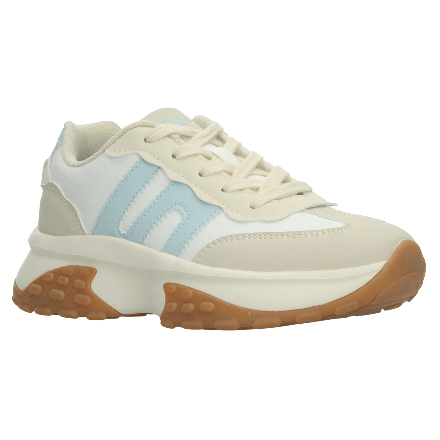 Tenis Ozono Dama Casual Plataforma Blanco Azul Mujer — imagen 2