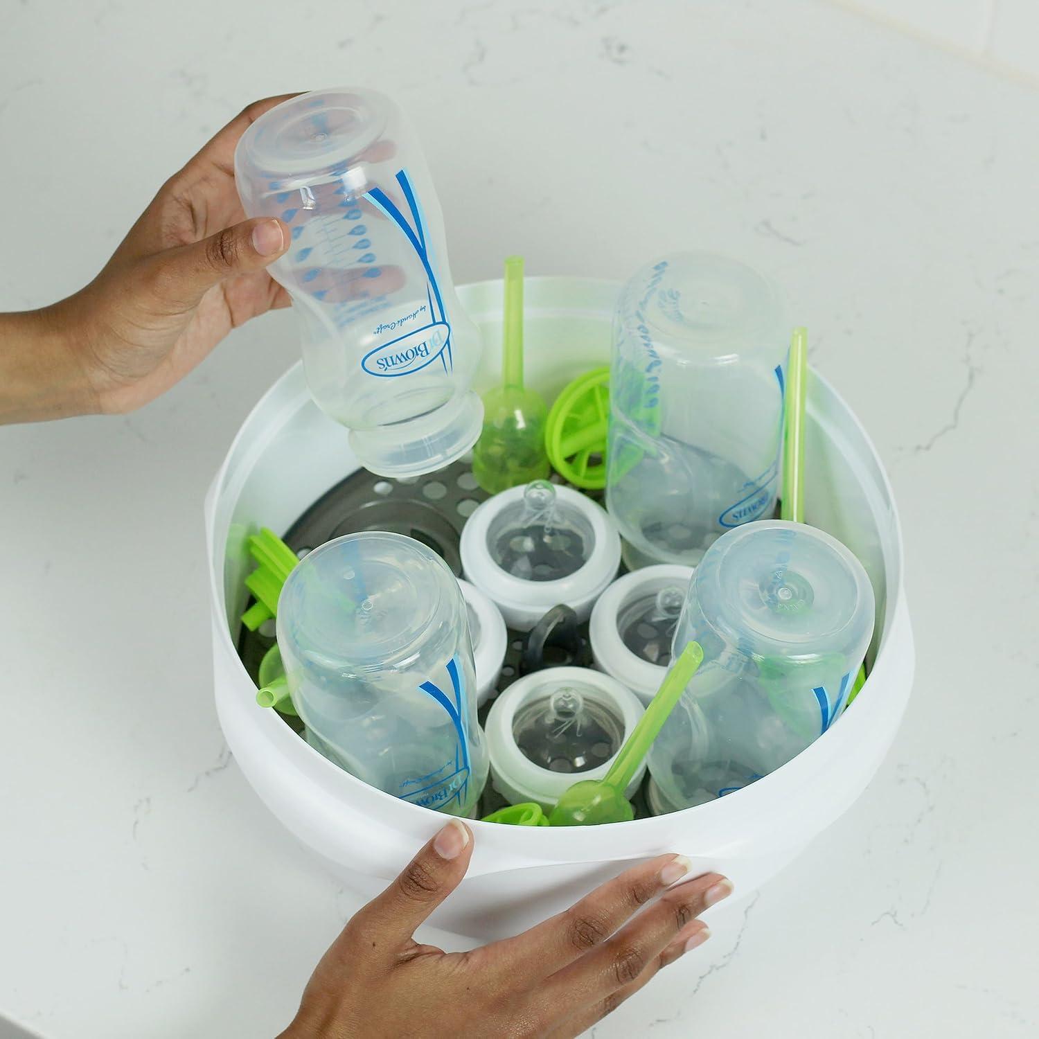 Esterilizador A Vapor De Microondas Para Biberones Dr Brown's Elimina 99% De Virus Y Bacterias — imagen 6
