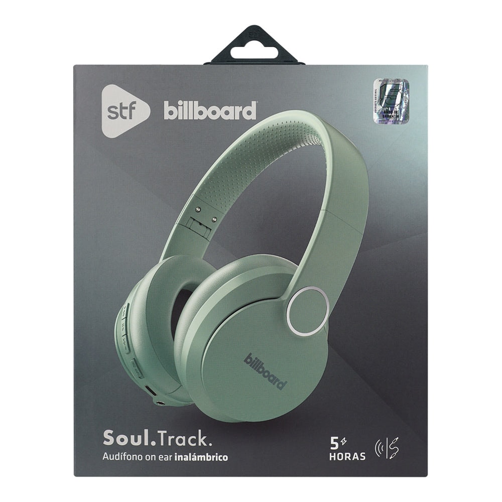 Audífonos Inalámbricos On Ear Soul Track STF Billboard 5hrs Uso Verde — imagen 9