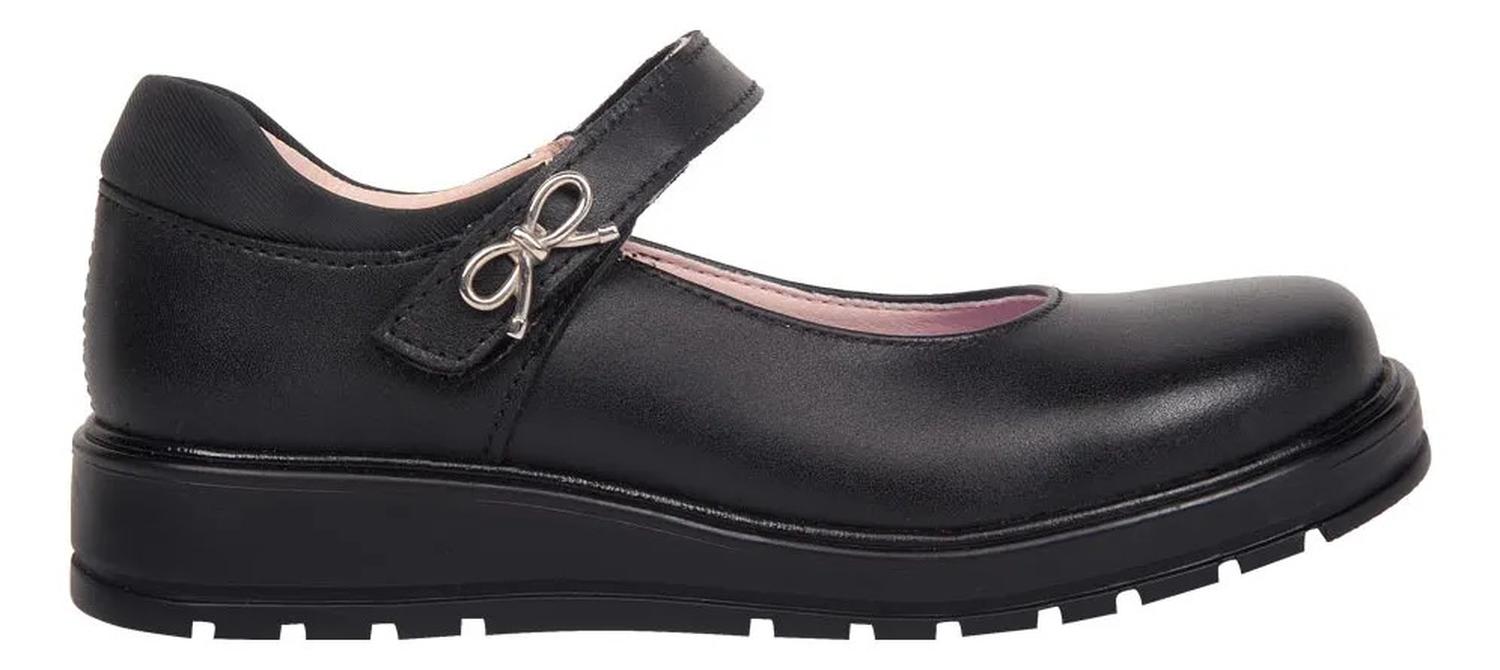 Zapato Escolar Yu Yin Niña De Piel Moño 1338644 — imagen 1