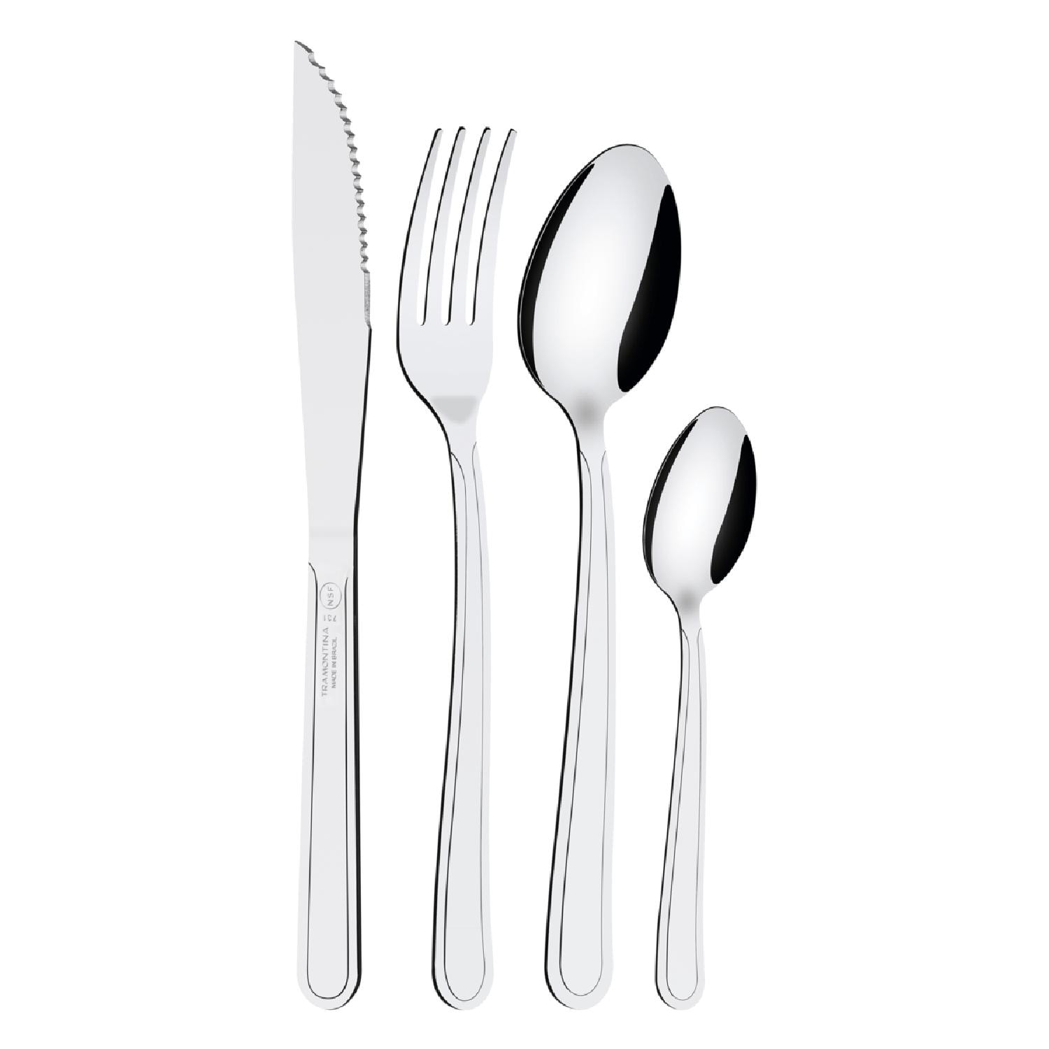 Juego De Cubiertos Buzios 24 Piezas Acero Inox Tramontina — imagen 6