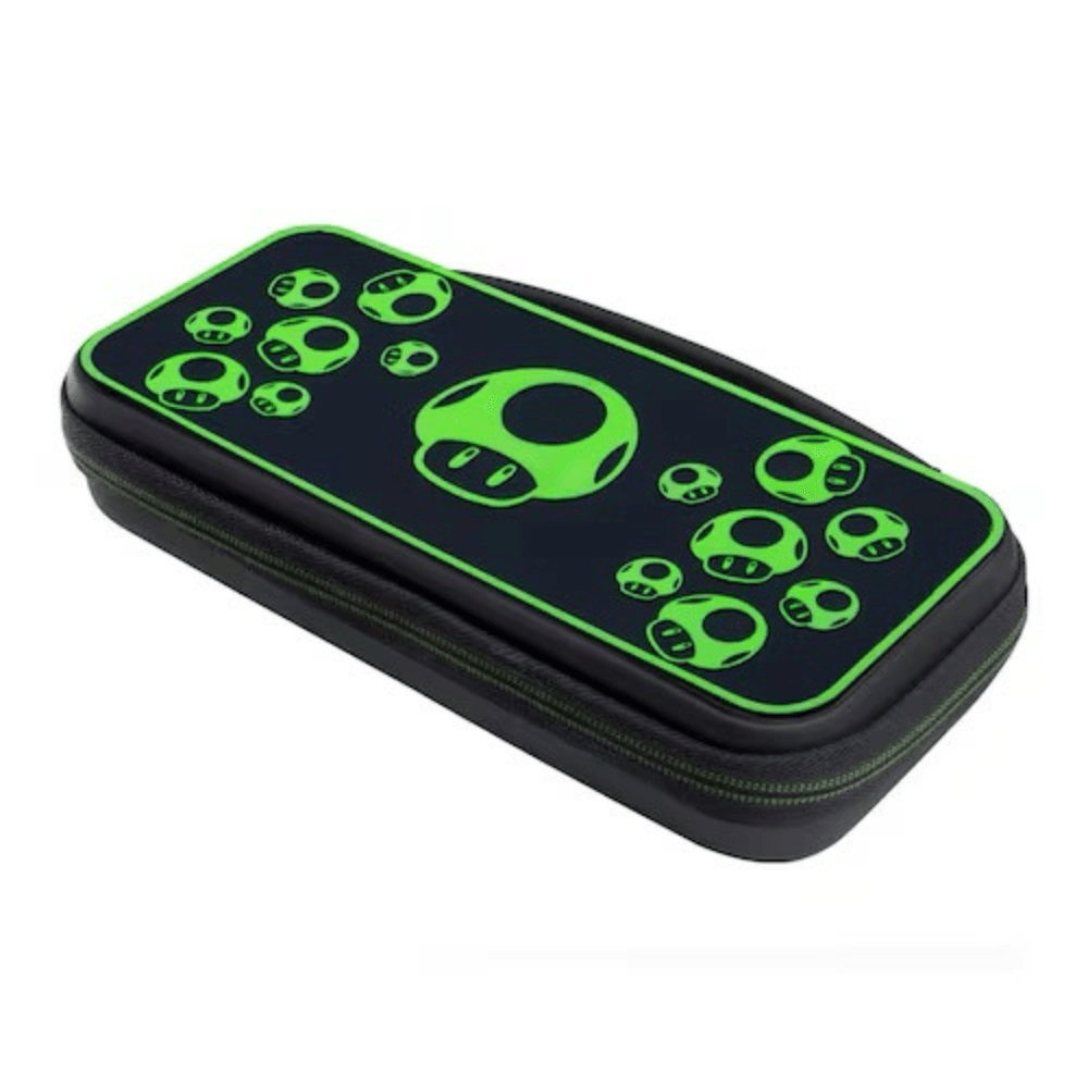 Estuche de Viaje PDP Nintendo Switch Travel Case Plus Glow - 1-UP Negro/Verde — imagen 4