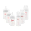 Combo 6 Biberones Pigeon Softouch 3 De 160 Ml Y 3 De 240 Ml Anticólicos Bebé 0m+
