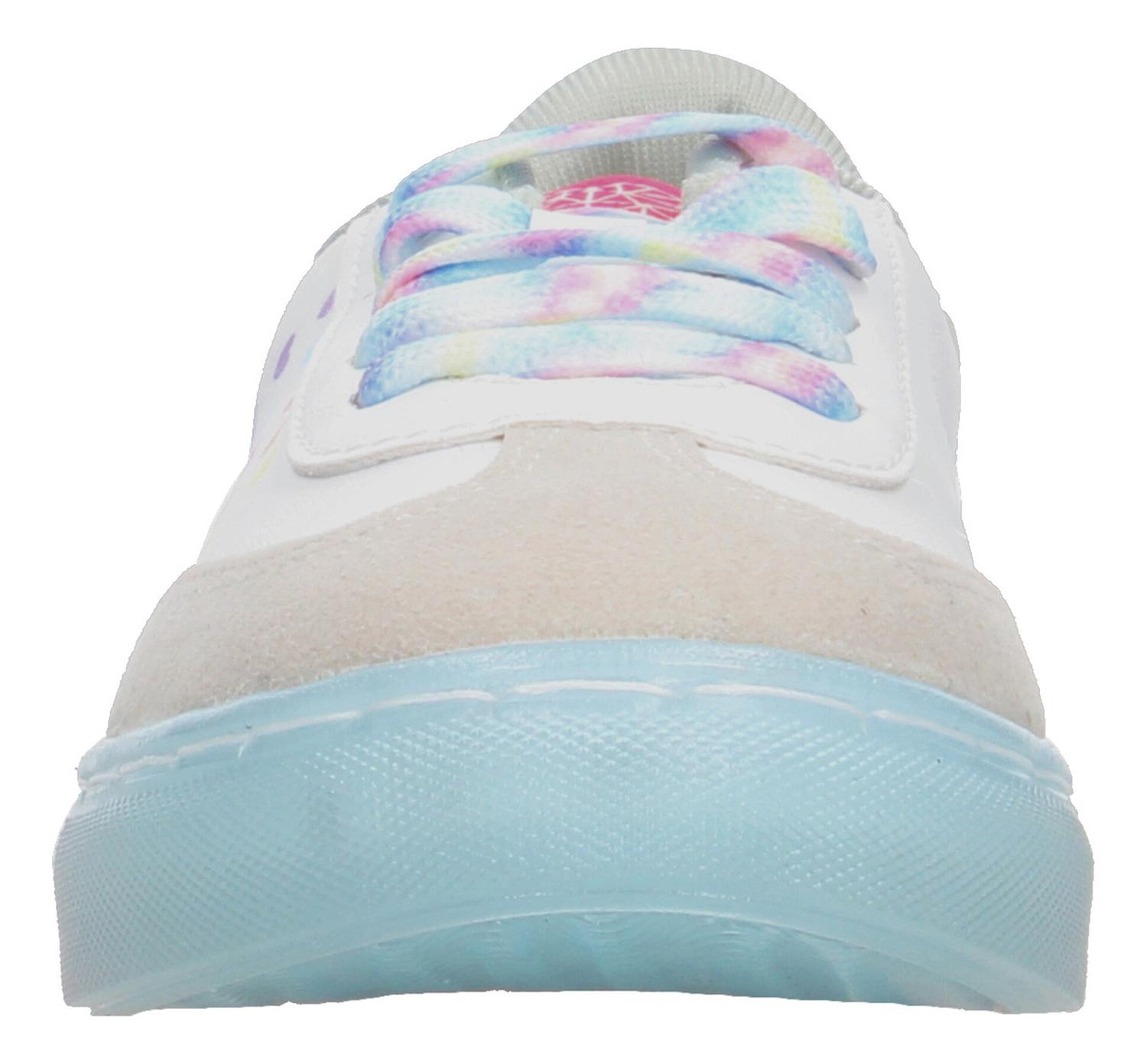 Tenis Tropicana Niña Diseño Multi Corazones Casual Cómodo Ajuste Cintas Deportivo Blanco T18-24 — imagen 5