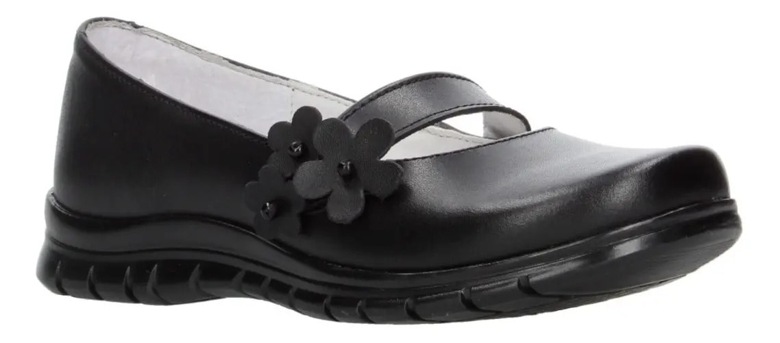 Zapato Yuyin Slide On Niña Escolar Cómodo Negro Infantil T15-21 — imagen 11