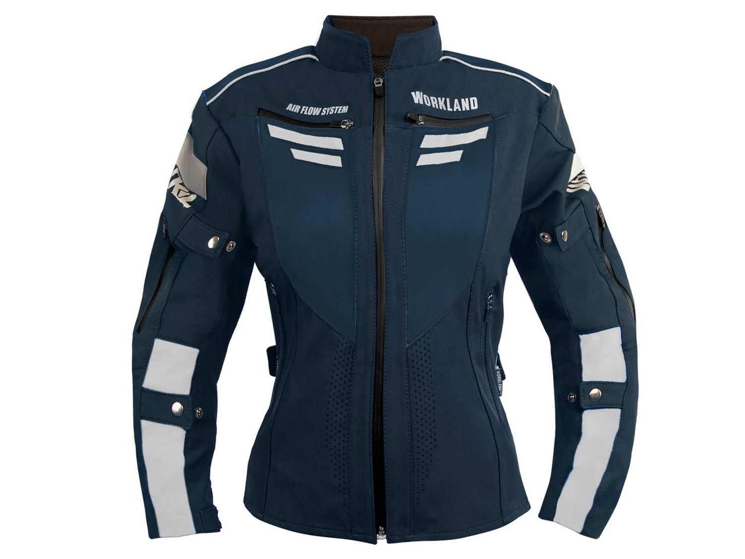 Chamarra moto mujer impermeable protecciones biker WKL 85 AM — imagen 1