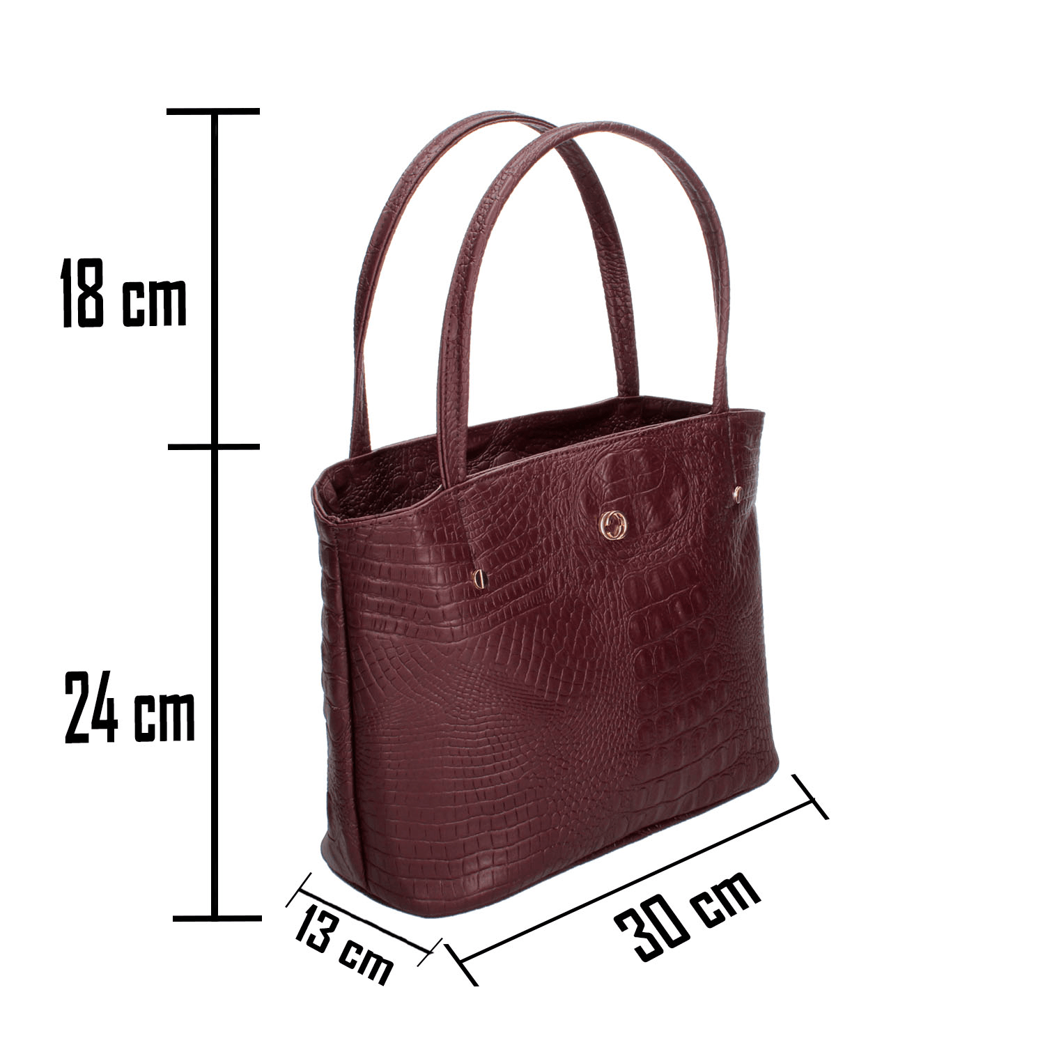 Bolsa Dama Casual Ferretina Roja Vino Para Mujer — imagen 4