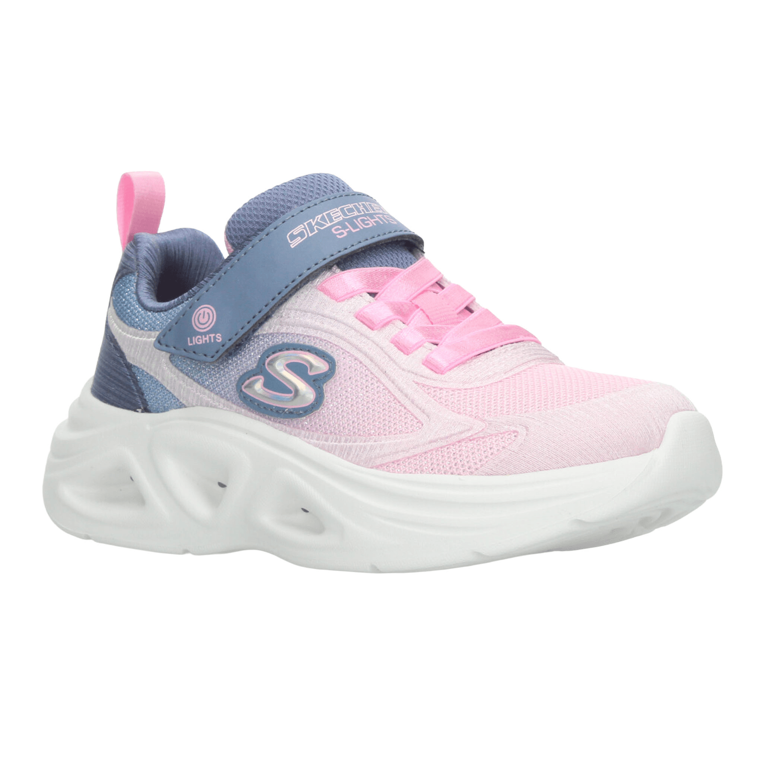 Tenis Skechers Niña Deportivo Led Infantil Rosa T17-22 — imagen 2