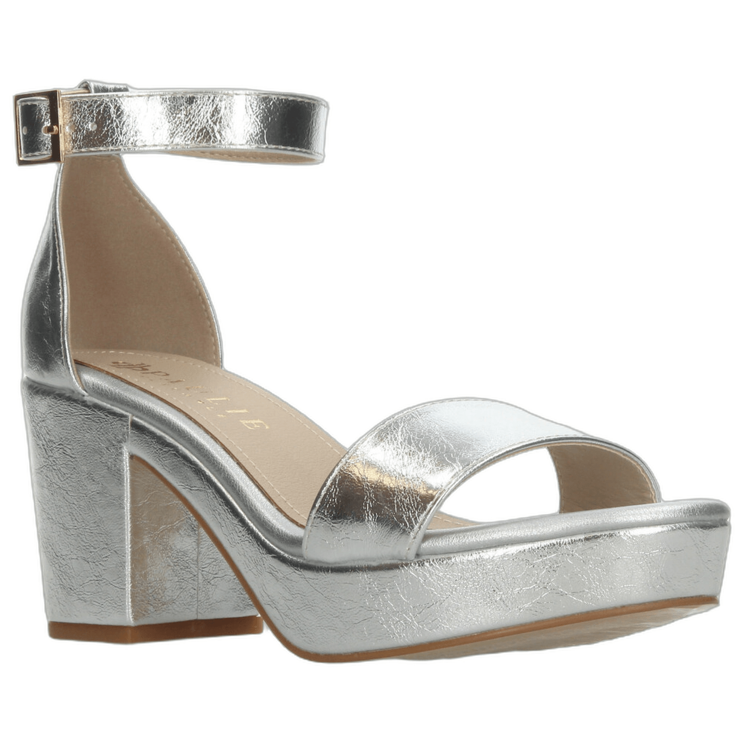 Sandalias Dama Paulie Plateado Fiesta Mujer — imagen 3