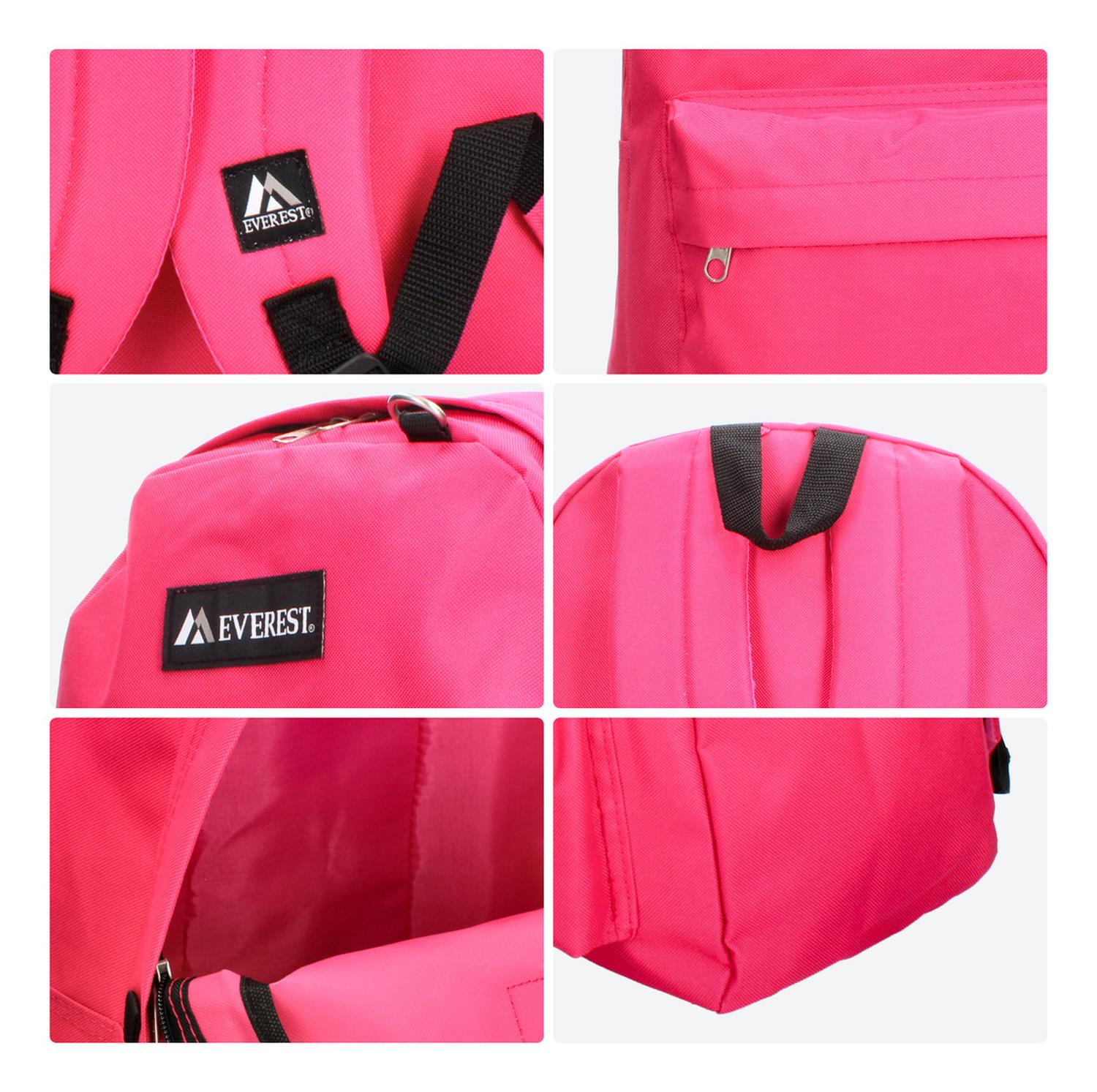Mochila Unisex Everest Rosa Escolar — imagen 9