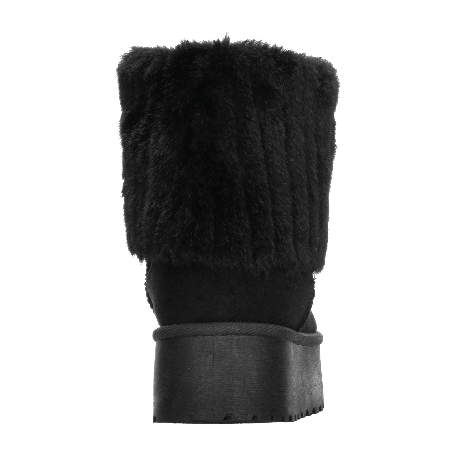 Botín Berlin Dama Negro Peluche Invierno Para Mujer — imagen 8
