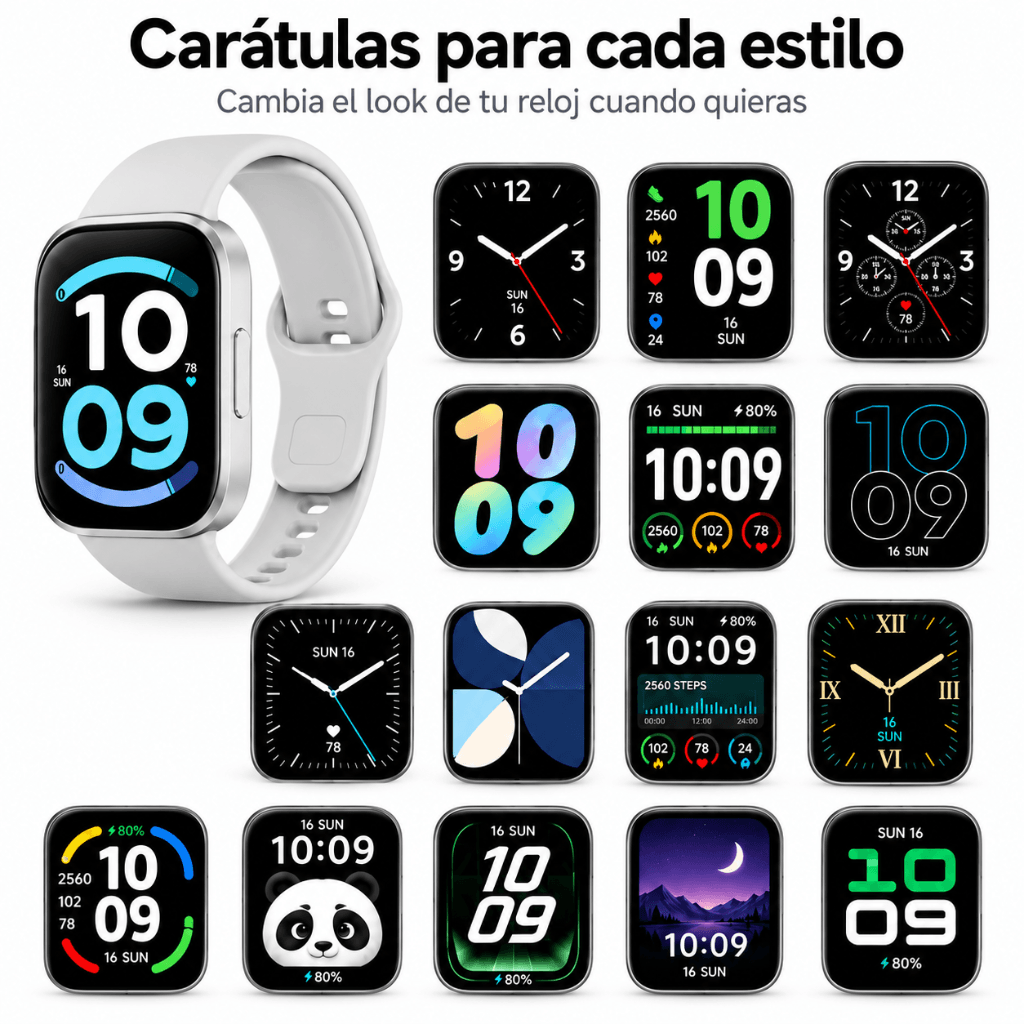SMARTWATCH XIAMI REDMI WATCH 6 ACTIVE (PLATA) + AUDIFONOS HH MORE T 55 (PLATA) — imagen 11