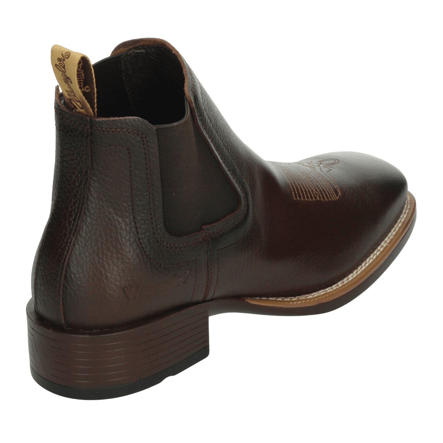 Bota Wrangler Hombre Casual Slip On Café Caballero — imagen 3