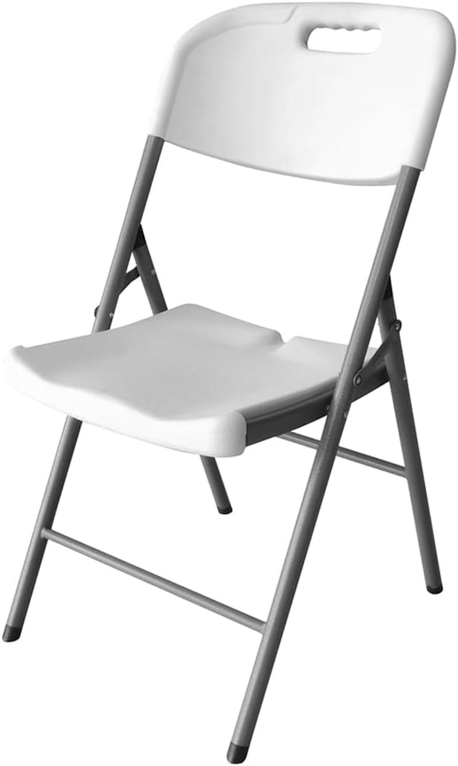 Silla Plegable Cuory Blanca Individual Resistente Interior y Exterior — imagen 1