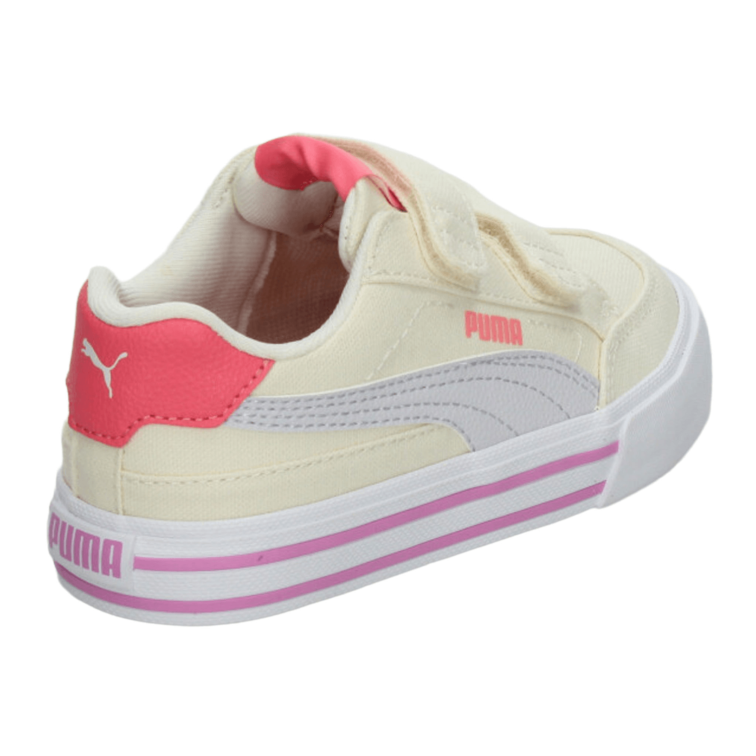 Tenis Puma Court Classic Niña Off White Casual Infantil T16-22 — imagen 4