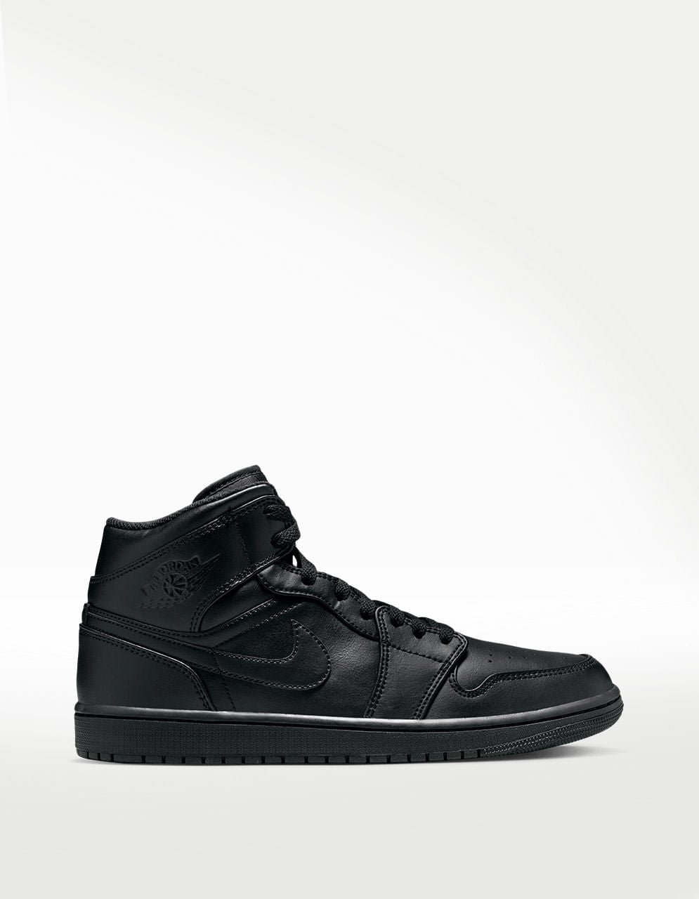 Tenis Nike Air Jordan 1 Mid Negro - Hombre — imagen 2