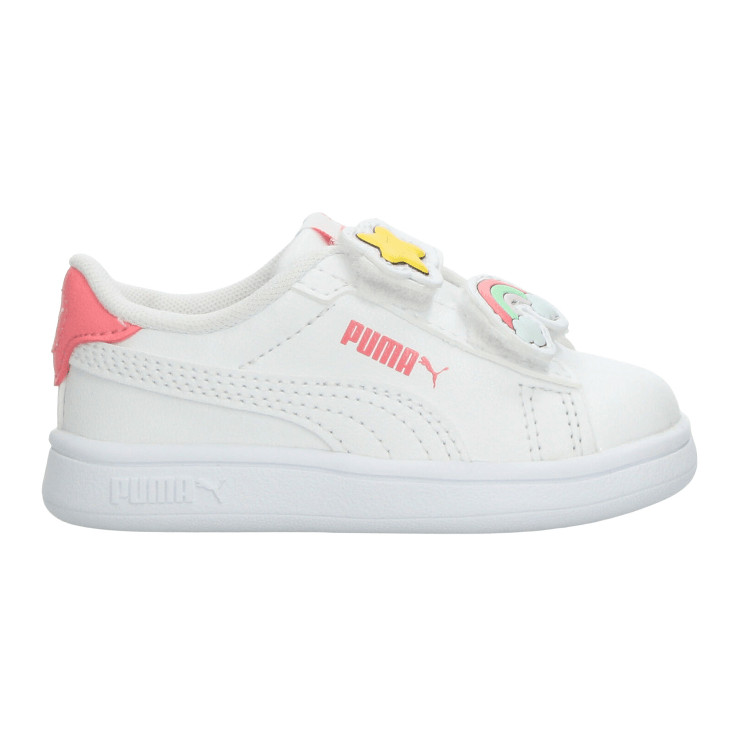 Tenis Puma Smash 3.0 Niña Escolar Casual Blanco Infantil T11-16 — imagen 1