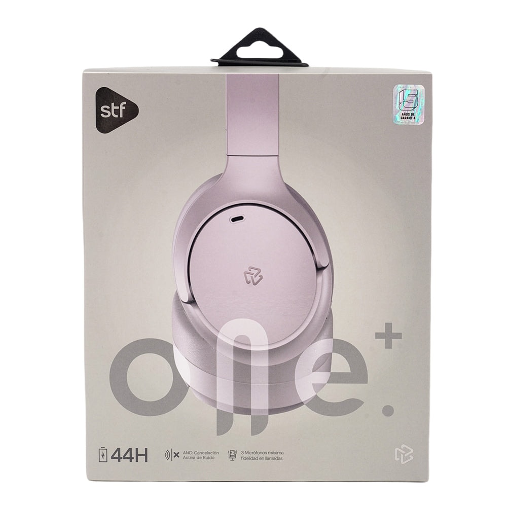 Audifonos Inalámbricos On Ear One Plus STF ANC 44hrs Uso Rosa — imagen 10