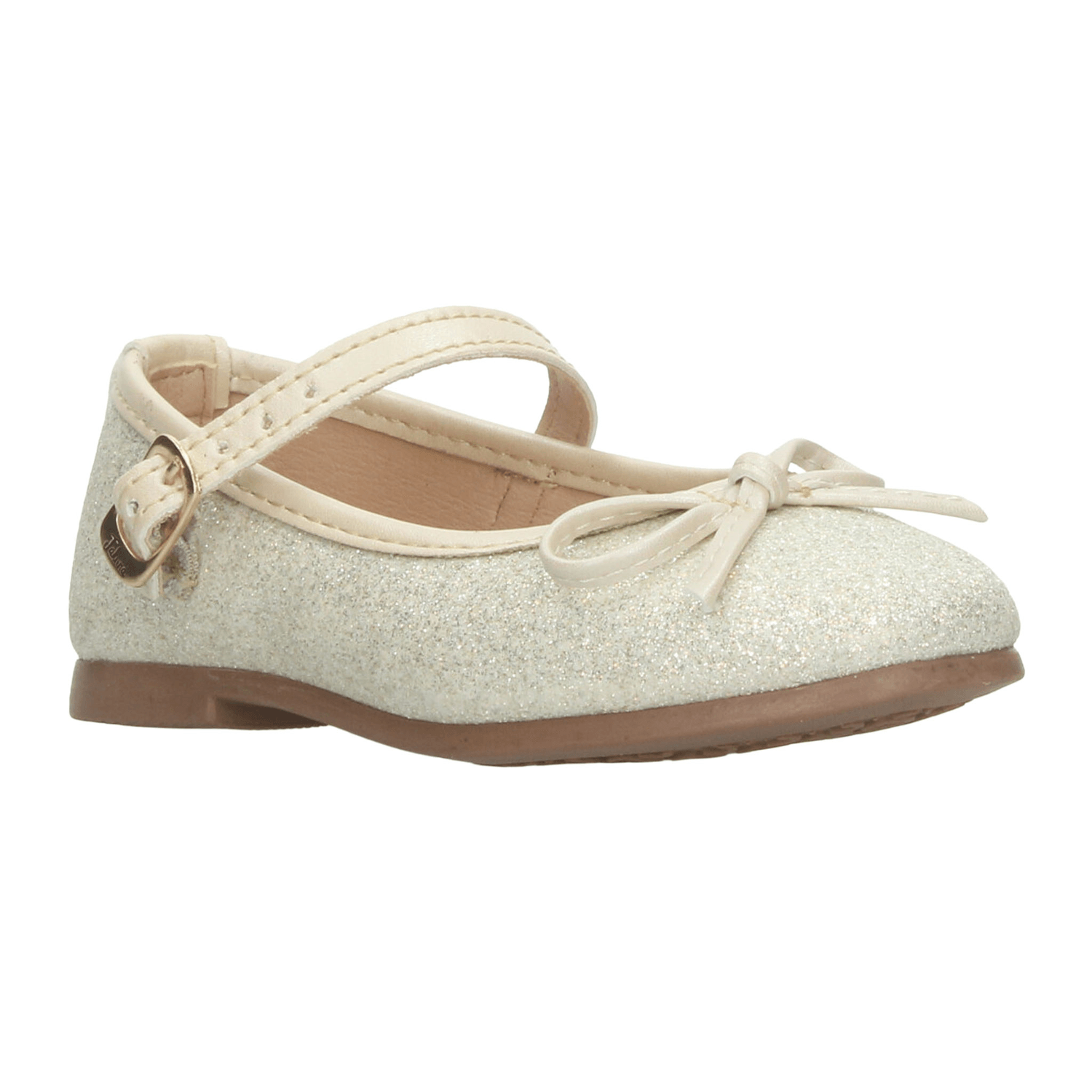 Flat Jakuna Niña Casual Mary Jane Dorado Infantil T18-22 — imagen 2