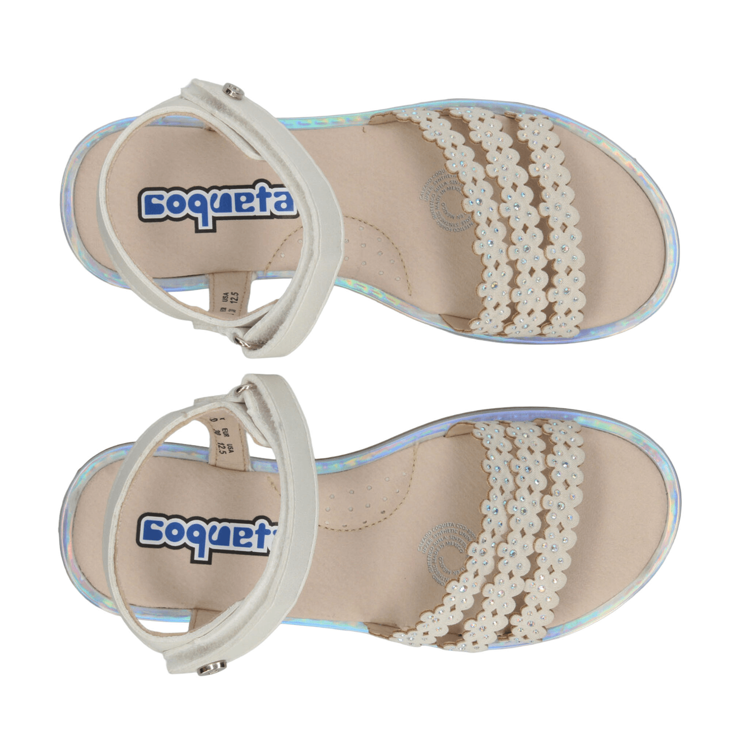 Sandalias Coqueta Niña Crema Casual Infantil T18-22 — imagen 11