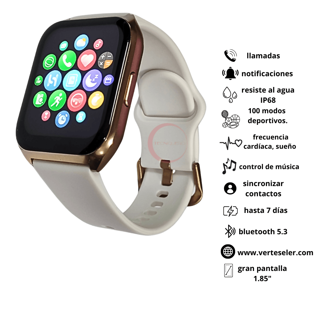 Filwans GTS Mini Smartwatch + Audífonos Bluetooth G-Tide L22 — imagen 3