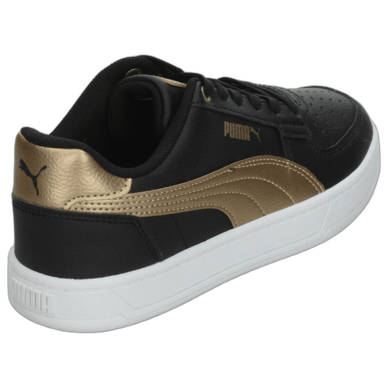 Tenis Dama Puma Caven 2.0 Negro Dorado Casual Mujer — imagen 4