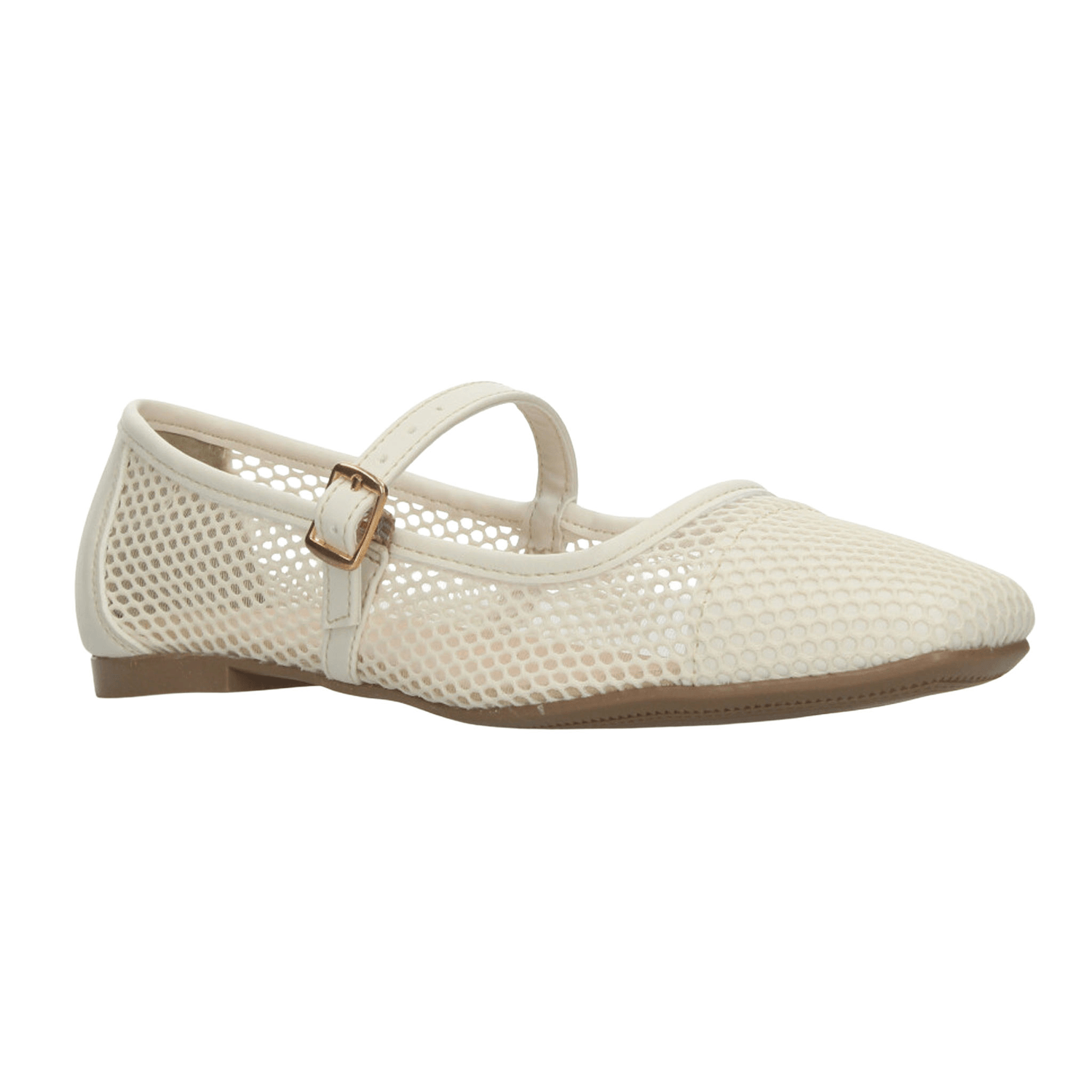 Flats Dama Paulina Blanco Mary Jane Casual Mujer — imagen 3