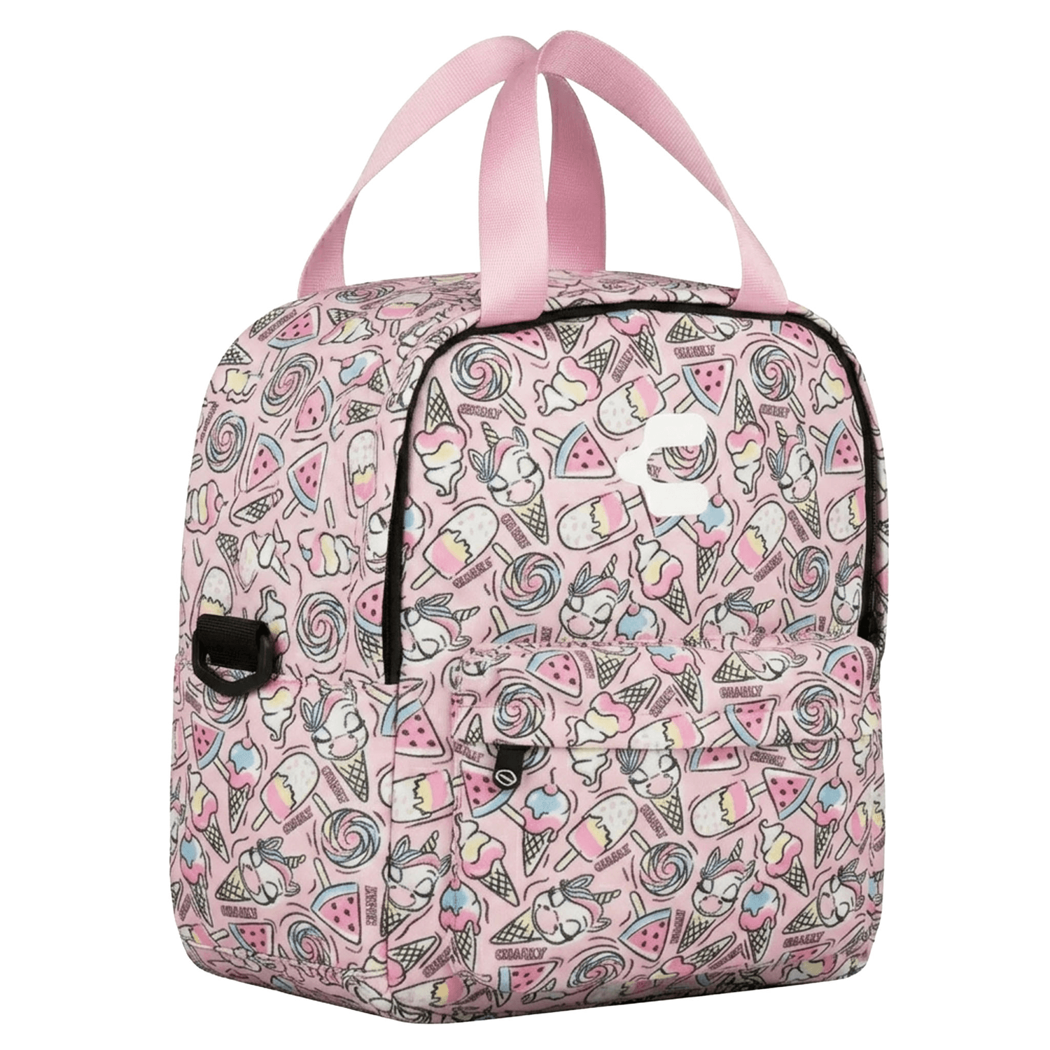 Set de Mochila Charly Unicornio Niña Rosa Escolar Lonchera Infantil — imagen 5