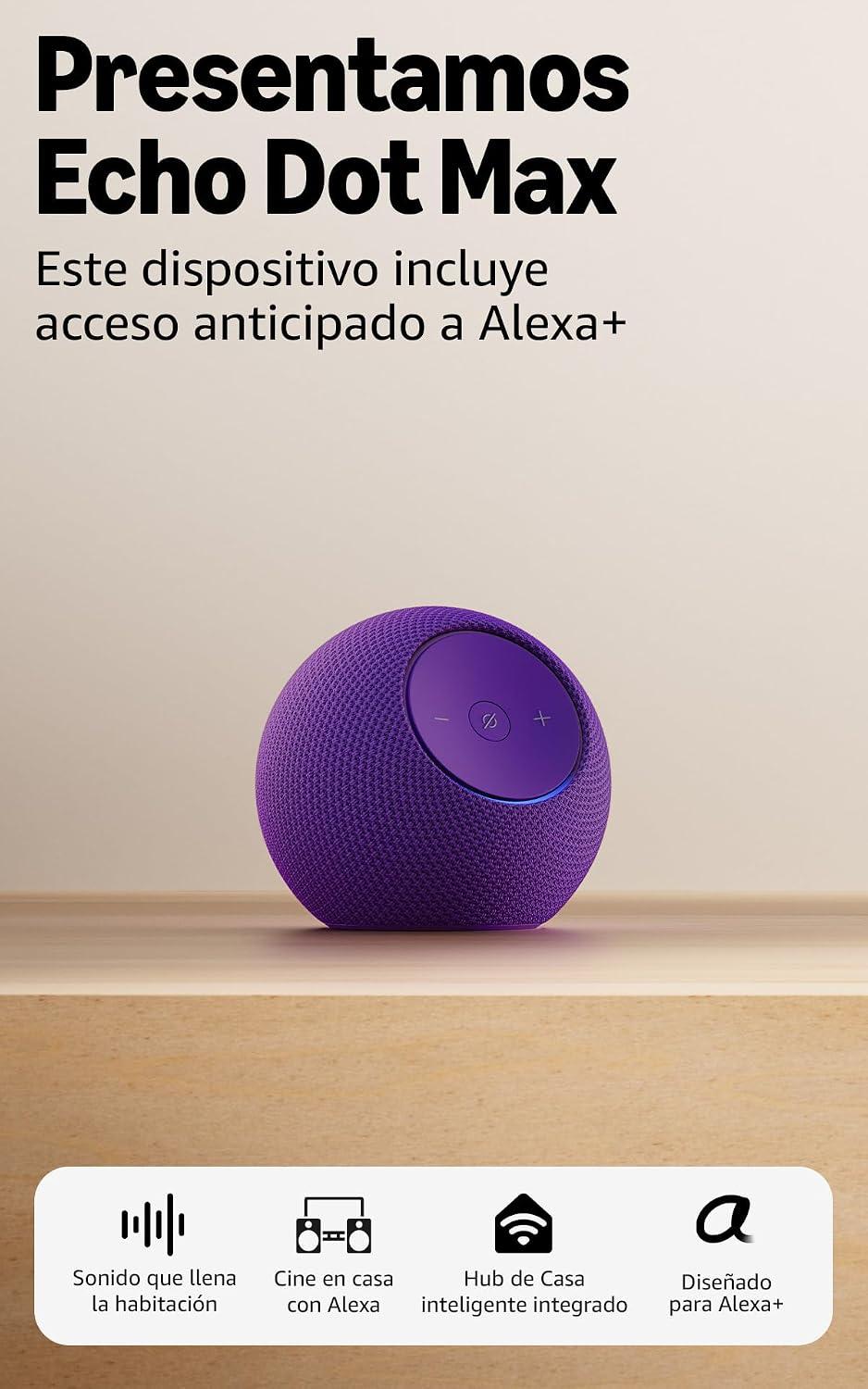 Bocina Amazon Echo Dot Max BOD6V1H9PM Amatista Con IA — imagen 2