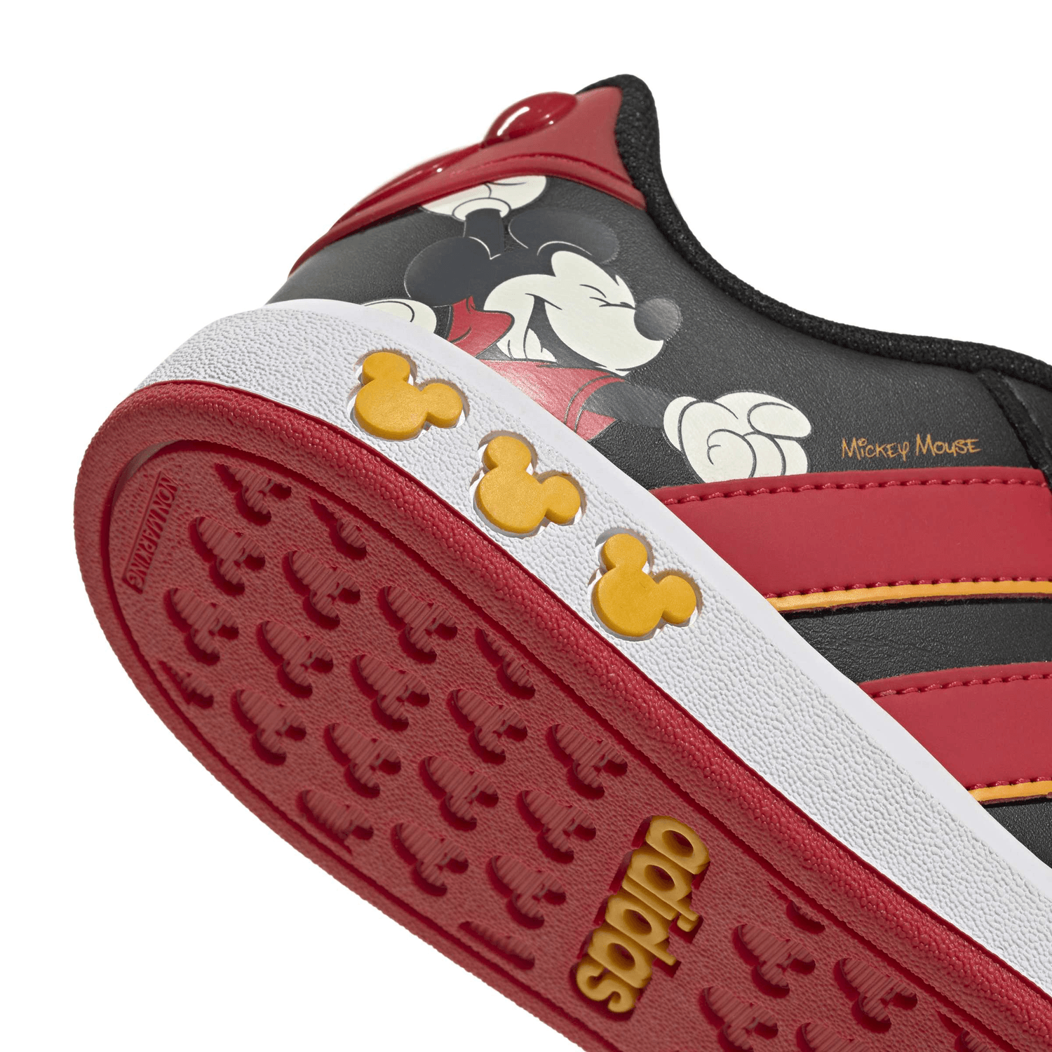 Tenis Adidas Mickey Grand Court Niño Negro Casual Infantil T16-22 — imagen 7