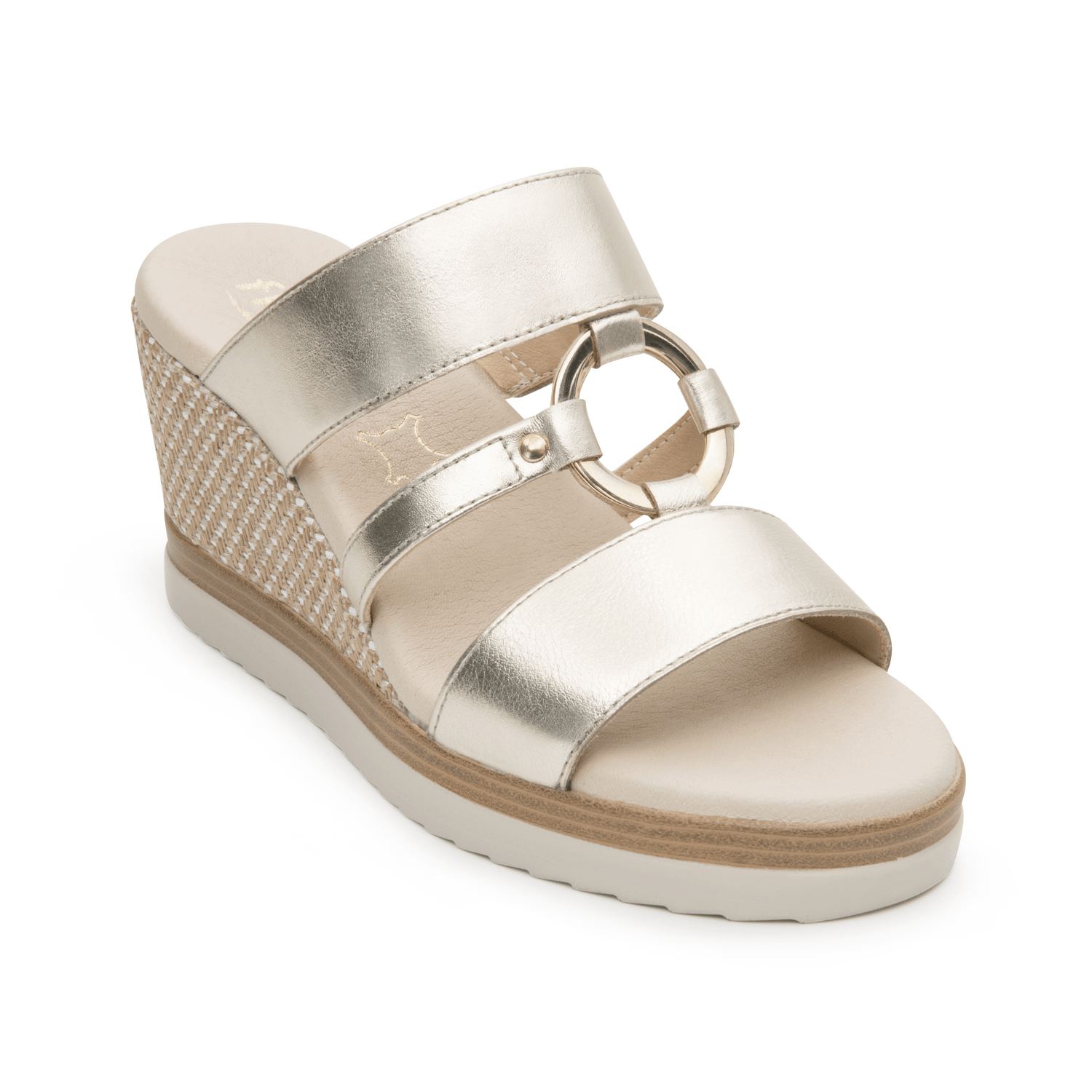 Sandalias Flexi Dama Dorado Casual Para Mujer — imagen 3