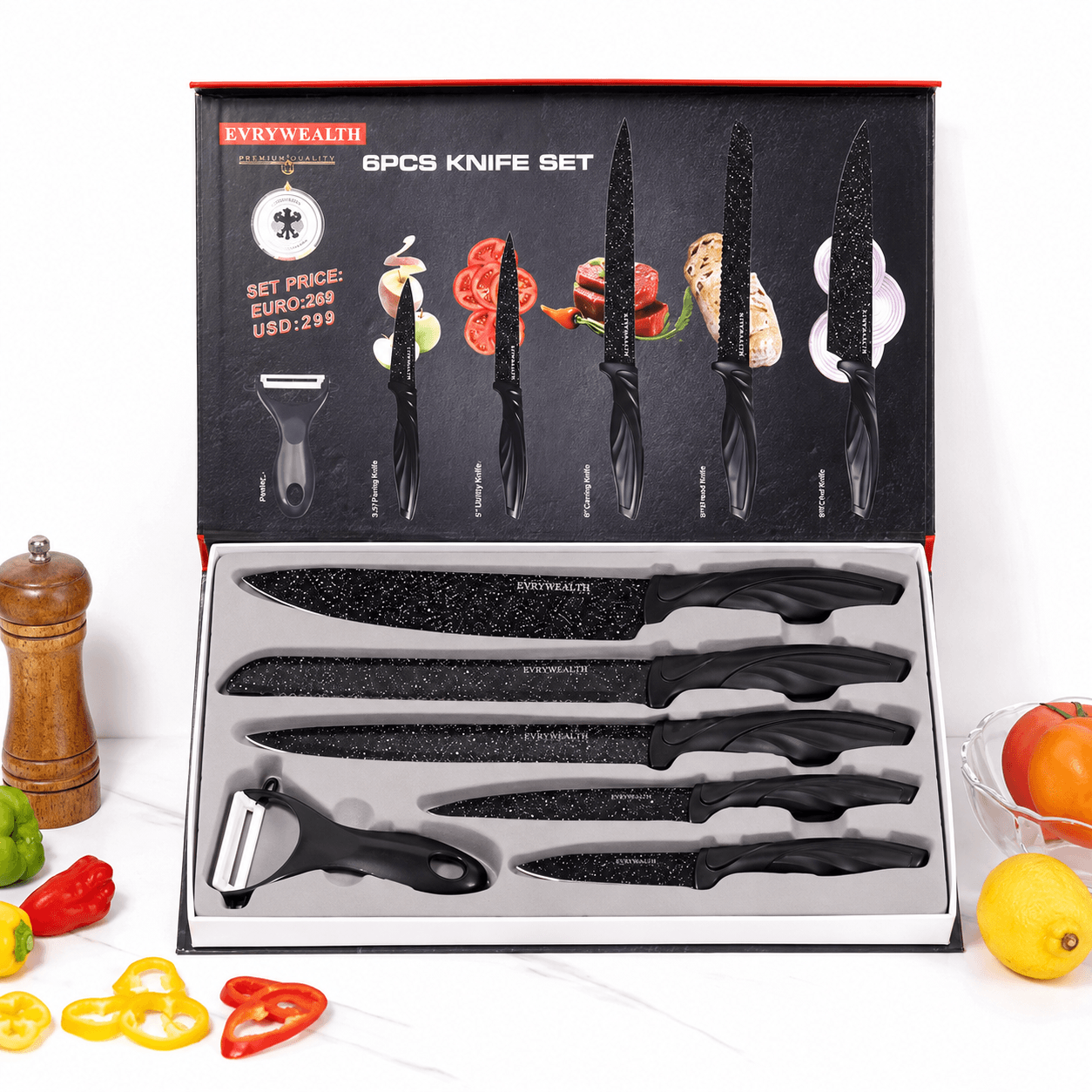 Set de cuchillos de cocina (6 piezas) — imagen 7