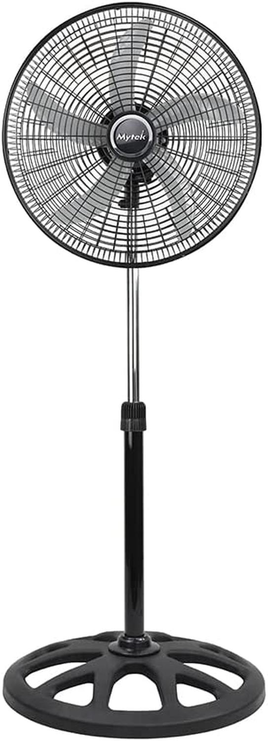 VENTILADOR PEDESTAL MYTEK 3404 18 PUL 5 ASPAS 120w — imagen 1
