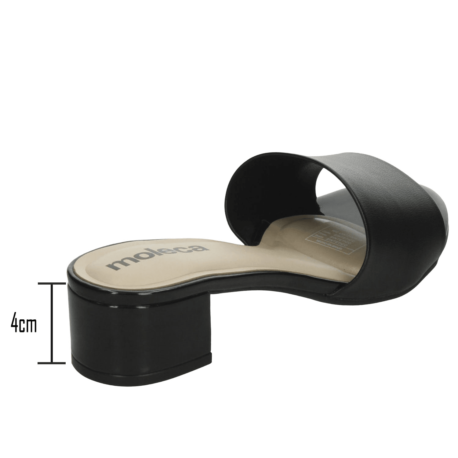 Sandalias Moleca Dama Casual Negro Mujer — imagen 3