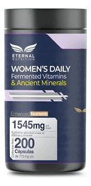 Women's Daily: Multivitamínico 4 en 1: Vitaminas, Minerales, Complejo B y Adaptógenos, 200 Cápsulas