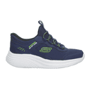 Tenis Skechers Bounder Pro Niño Deportivo Slip Azul Infantil T17-22