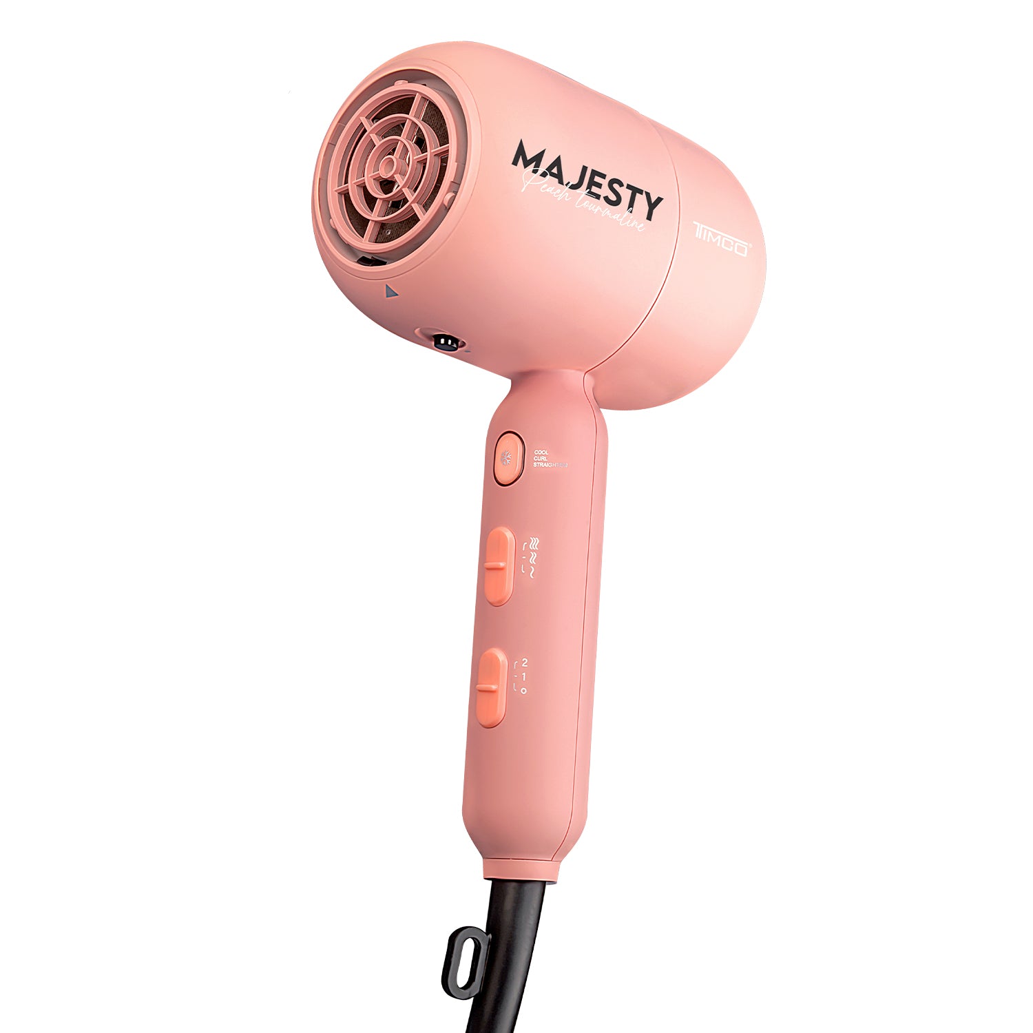 Secadora de Cabello Rizador 2 Barriles 25 mm Majesty Peach Tourmaline Timco SDD104 — imagen 3