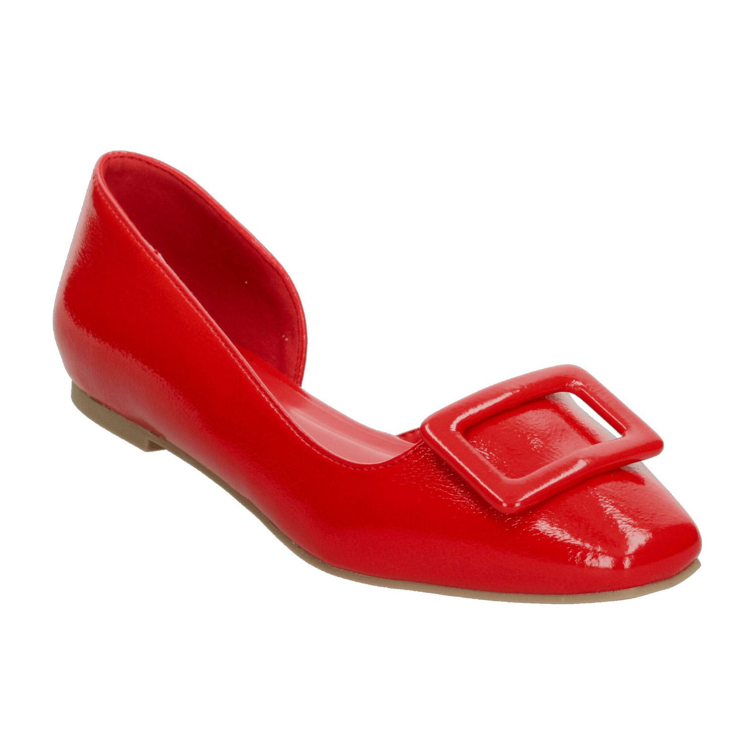 Flats Berlin Dama Casual Rojo Mujer — imagen 4