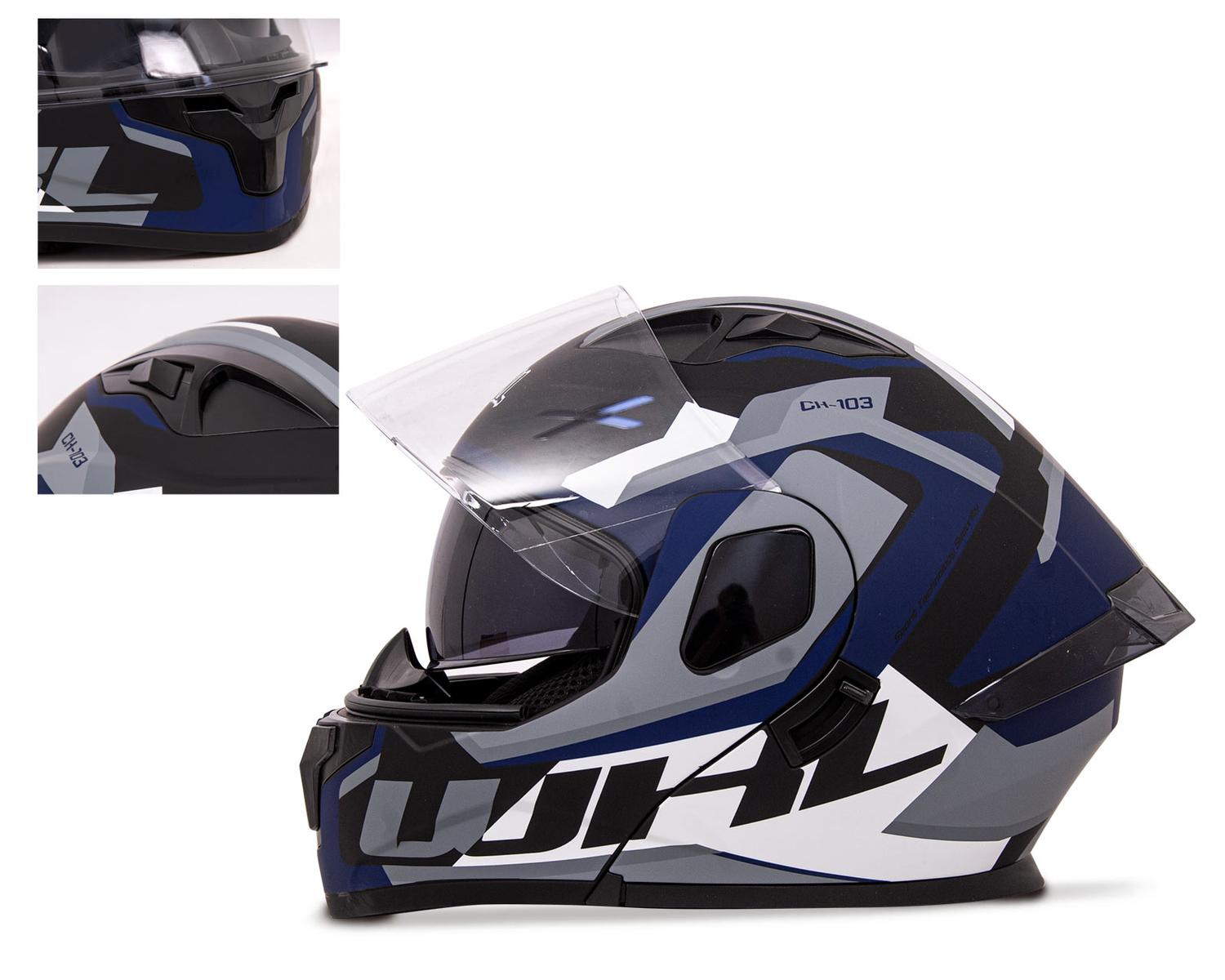 Casco Motocicleta Certificado Dot Abatible Vertex WKL Ch-103 — imagen 13
