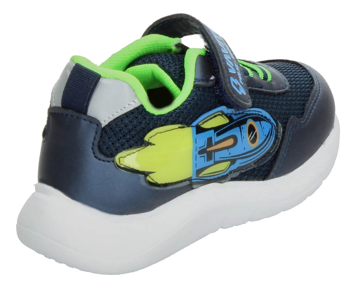 Tenis Vavito Rocket Niño Casual Cómodo Cohete Elástico Azul Marino Infantil T15-17 — imagen 12