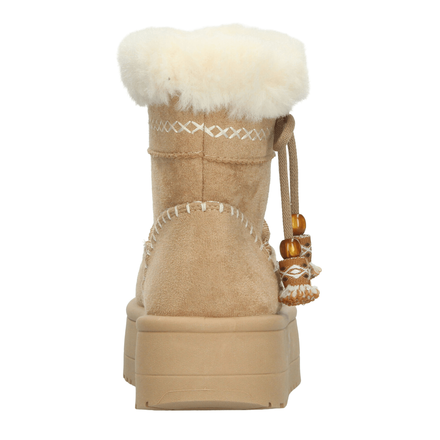 Botín Berlin Dama Café Casual Peluche Plataforma Mujer — imagen 8