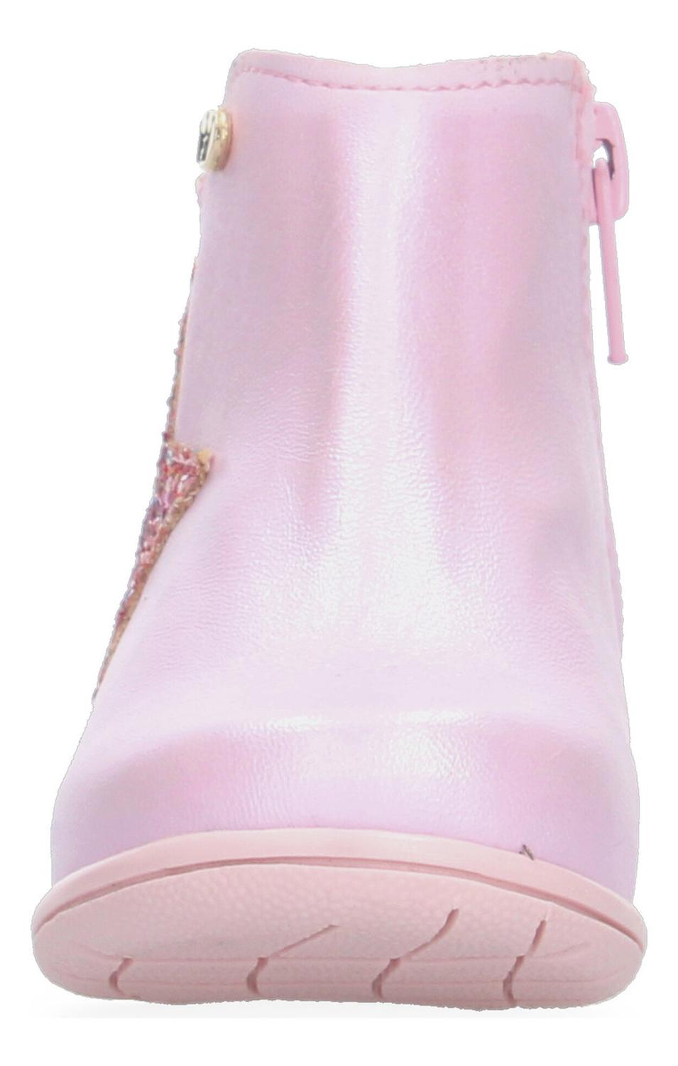 Bota Jakuna Niña Estrella Con Cierre Casual Rosa Infantil T12-17 — imagen 6