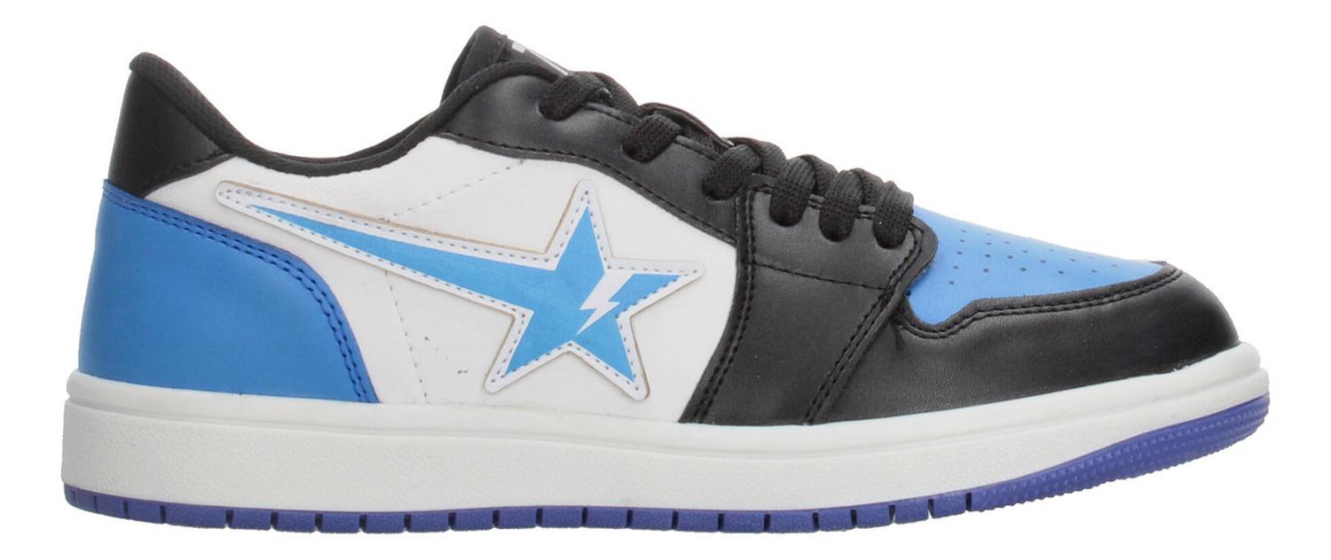 Tenis Vavito Niño Casual Original Sneakers Ligero Urbano Azul, Negro, Blanco Juvenil T22-27 — imagen 1