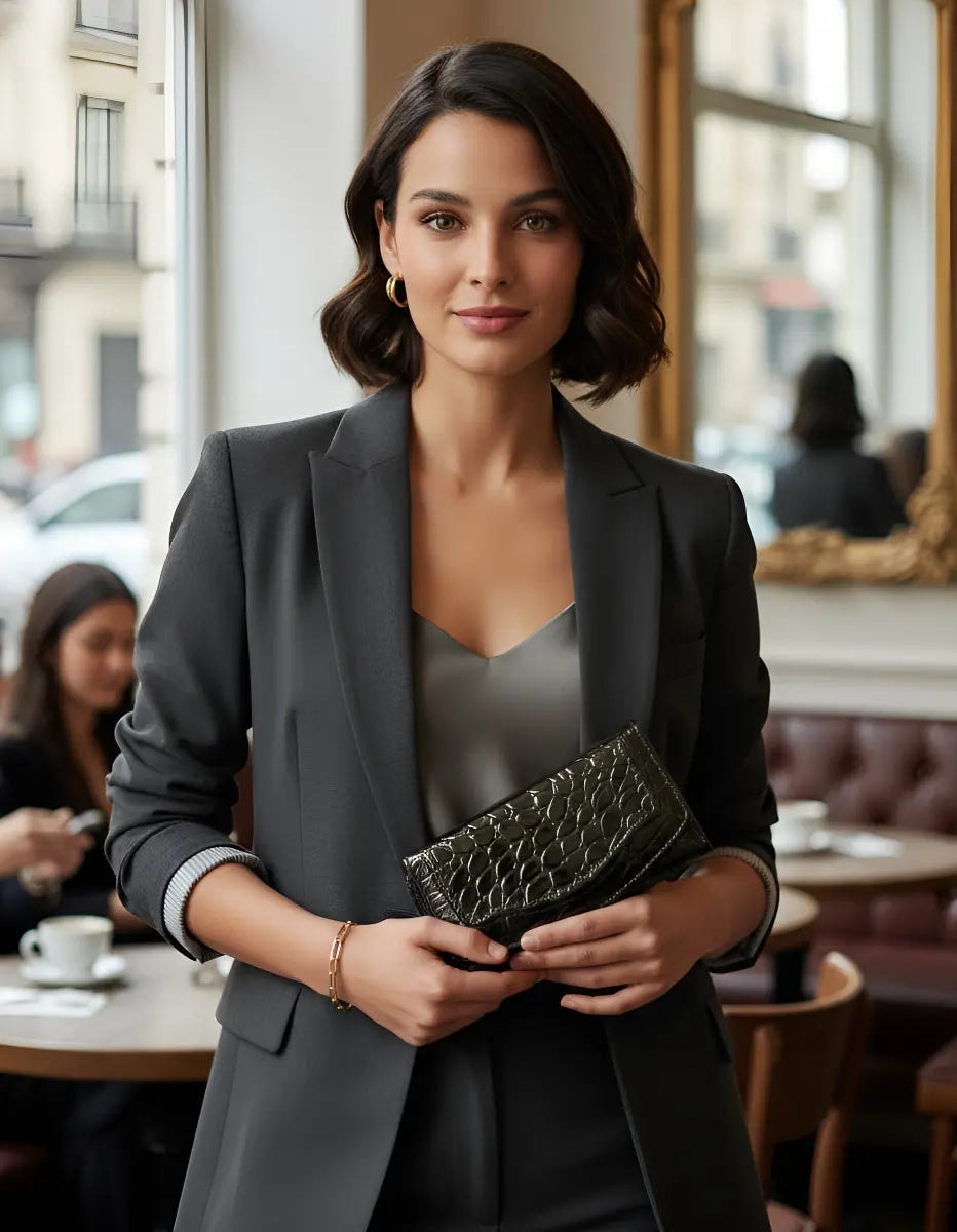 Cartera De Dama Piel Legitima Charol Original Aranza — imagen 3