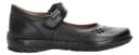 Zapato Coqueta Niña Escolar Cinta Adhesiva Negro Infantil T18-21