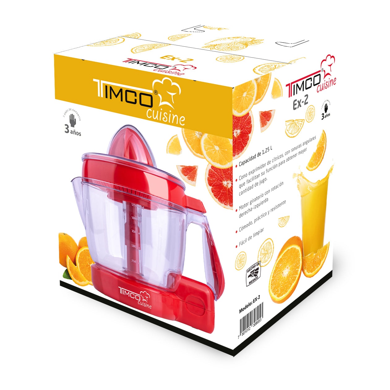 Exprimidor Eléctrico de Citricos Capacidad 1.250 L Jugos Timco EX-2 RO — imagen 4