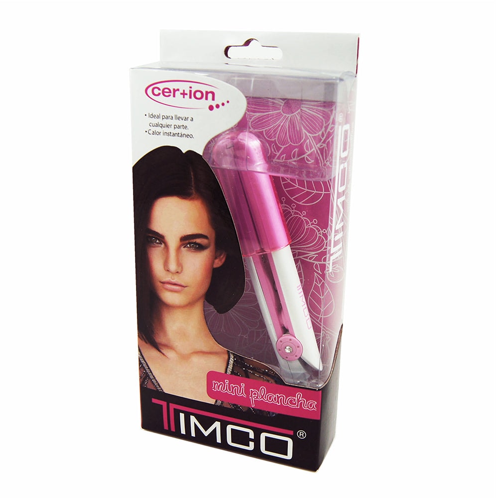 Plancha Alaciadora Mini de Cabello Ceramica Rosa MIN-T2R — imagen 5